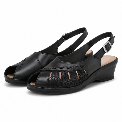 SANDALE CASUAL DAMA SUAVE 0290 ROMA 01-N NEGRE
