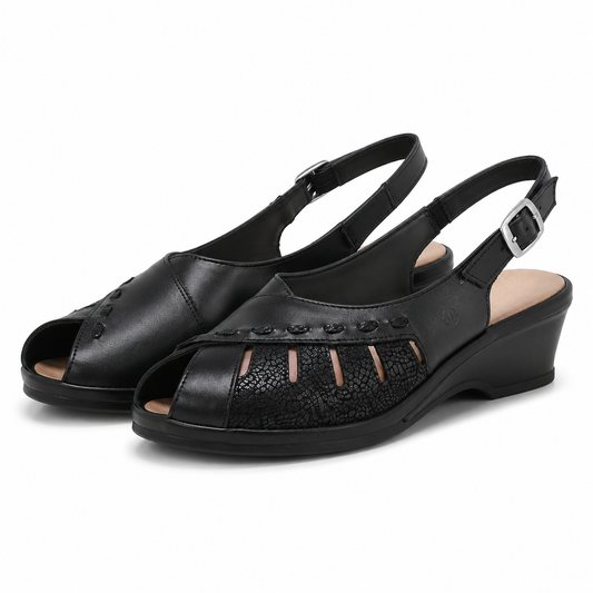 SANDALE CASUAL DAMA SUAVE 0290 ROMA 01-N NEGRE