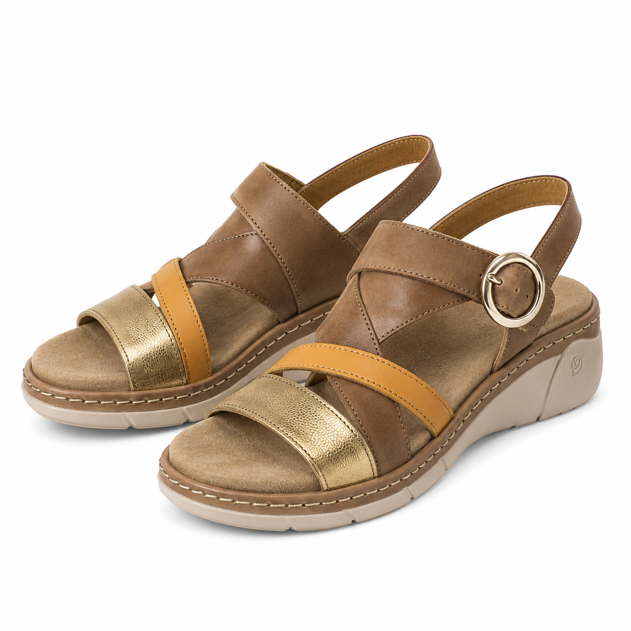 SANDALE CASUAL DAMA SUAVE 14518T MYKONOS H6-N MARO + COMB