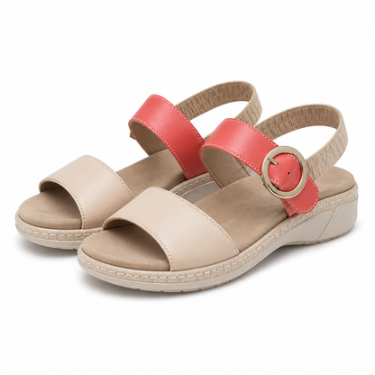 SANDALE CASUAL DAMA SUAVE 18004AT AZORES 15-N BEJ + CORAI