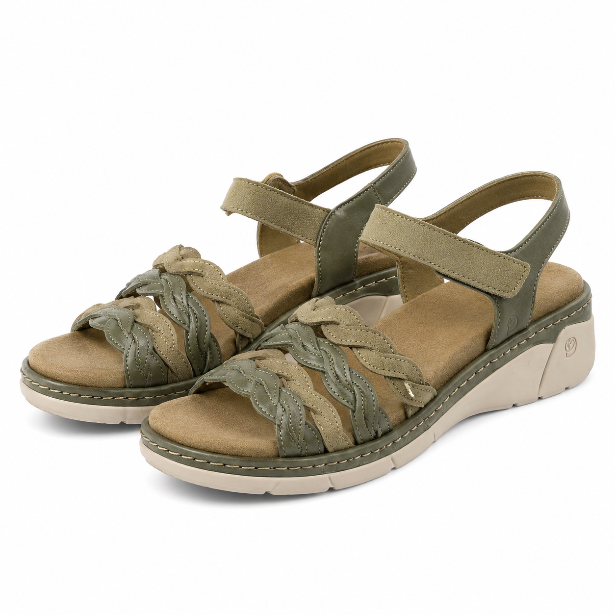 SANDALE CASUAL DAMA SUAVE 18005 AT AZORES 40-N KAKI