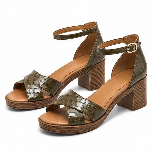 SANDALE CASUAL DAMA TAMARIS 28022-42 OLIVE STRUCTURE