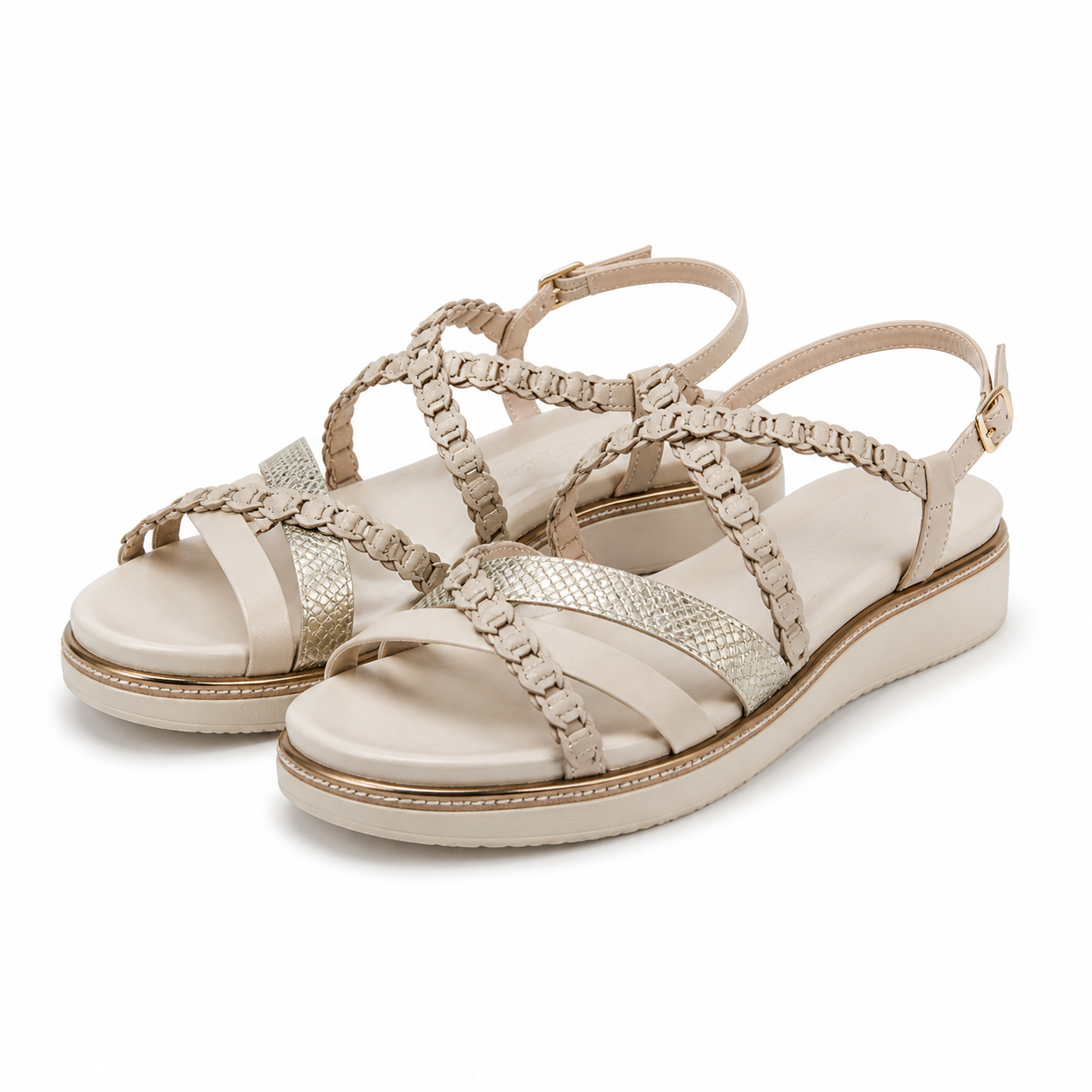 SANDALE CASUAL DAMA TAMARIS 28207-44 BEJ IVORY