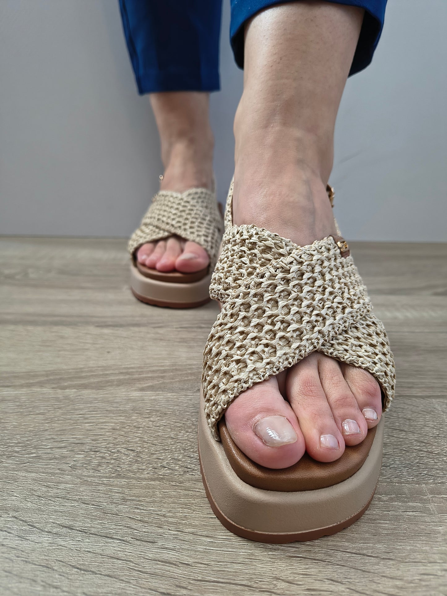 Sandale Casual Damă Tamaris 28224-46 400 Bej - Piele Naturală + Textil - vedere 3