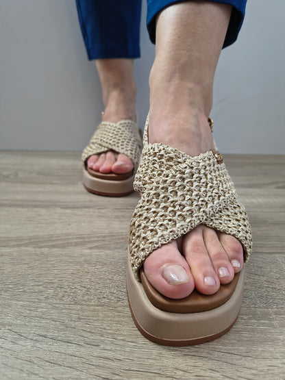 Sandale Casual Damă Tamaris 28224-46 400 Bej - Piele Naturală + Textil - vedere 3