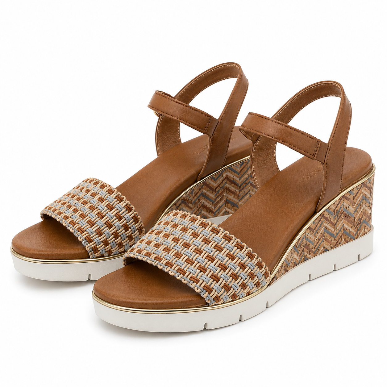 SANDALE CASUAL DAMA TAMARIS 28371-42 CONIAC + COMB