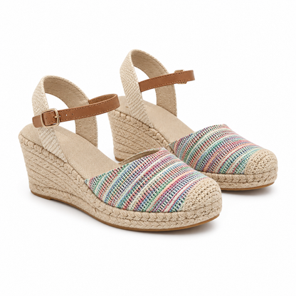 SANDALE CASUAL DAMA TAMARIS 29610-42 BEJ CU MULTICOLOR