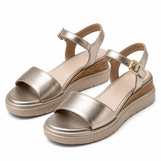 SANDALE CASUAL DAMA TAMARIS 88708-42 LT GOLD