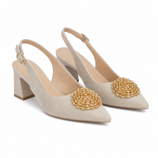 SANDALE ELEGANTE DAMA EPICA 360013A 03-I BEJ VELUR