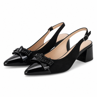 SANDALE ELEGANTE DAMA EPICA 360036 01-I NEGRE VELUR + LAC
