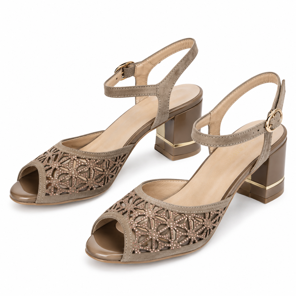 SANDALE ELEGANTE DAMA EPICA 40082A 03-Z BEJ VELUR