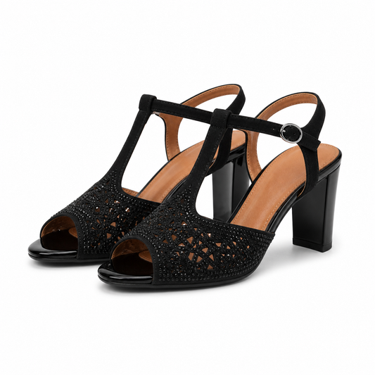 SANDALE ELEGANTE DAMA EPICA 60039A 01-I NEGRE VELUR