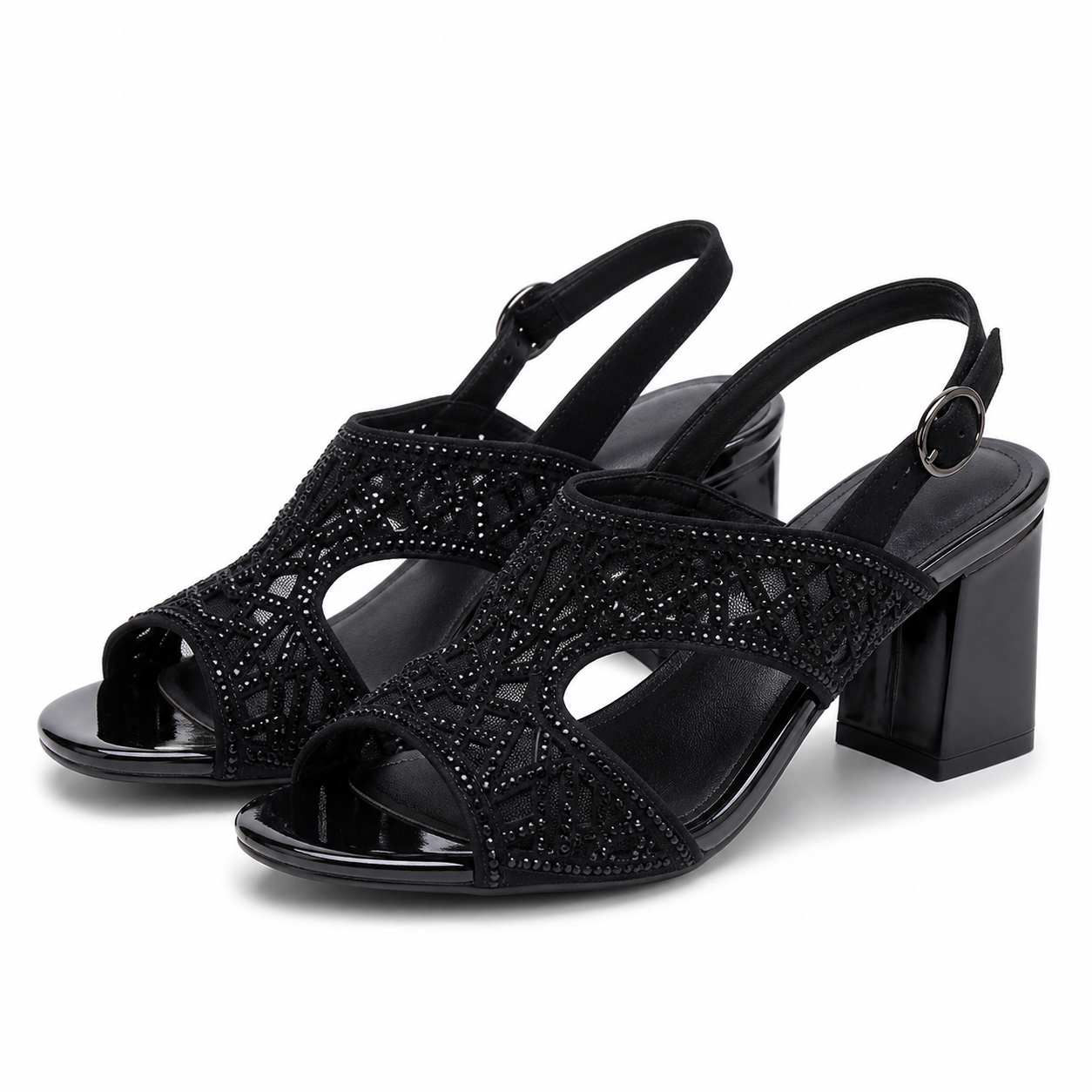 SANDALE ELEGANTE DAMA EPICA 60051A 01-I NEGRE VELUR