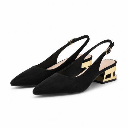 SANDALE ELEGANTE DAMA MARCO TOZZI 28337-44 NEGRU + AURIU + MARO