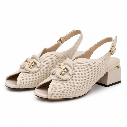 SANDALE ELEGANTE DAMA PASS 60016B 52-N BEJ