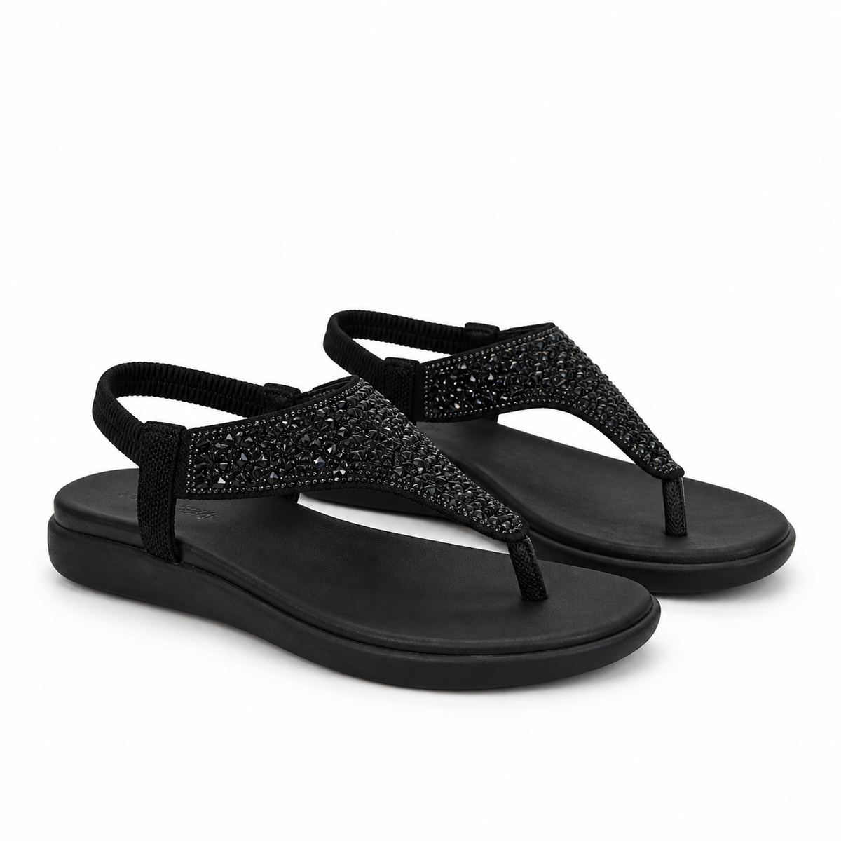 Sandale Casual Damă Skechers 163636 Bbk Negru - Textil - imagine 2