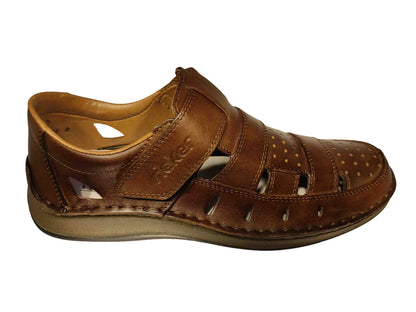 PANTOFI CASUAL PERFORAȚI BĂRBAȚI RIEKER 05268-25 - totalpantofi