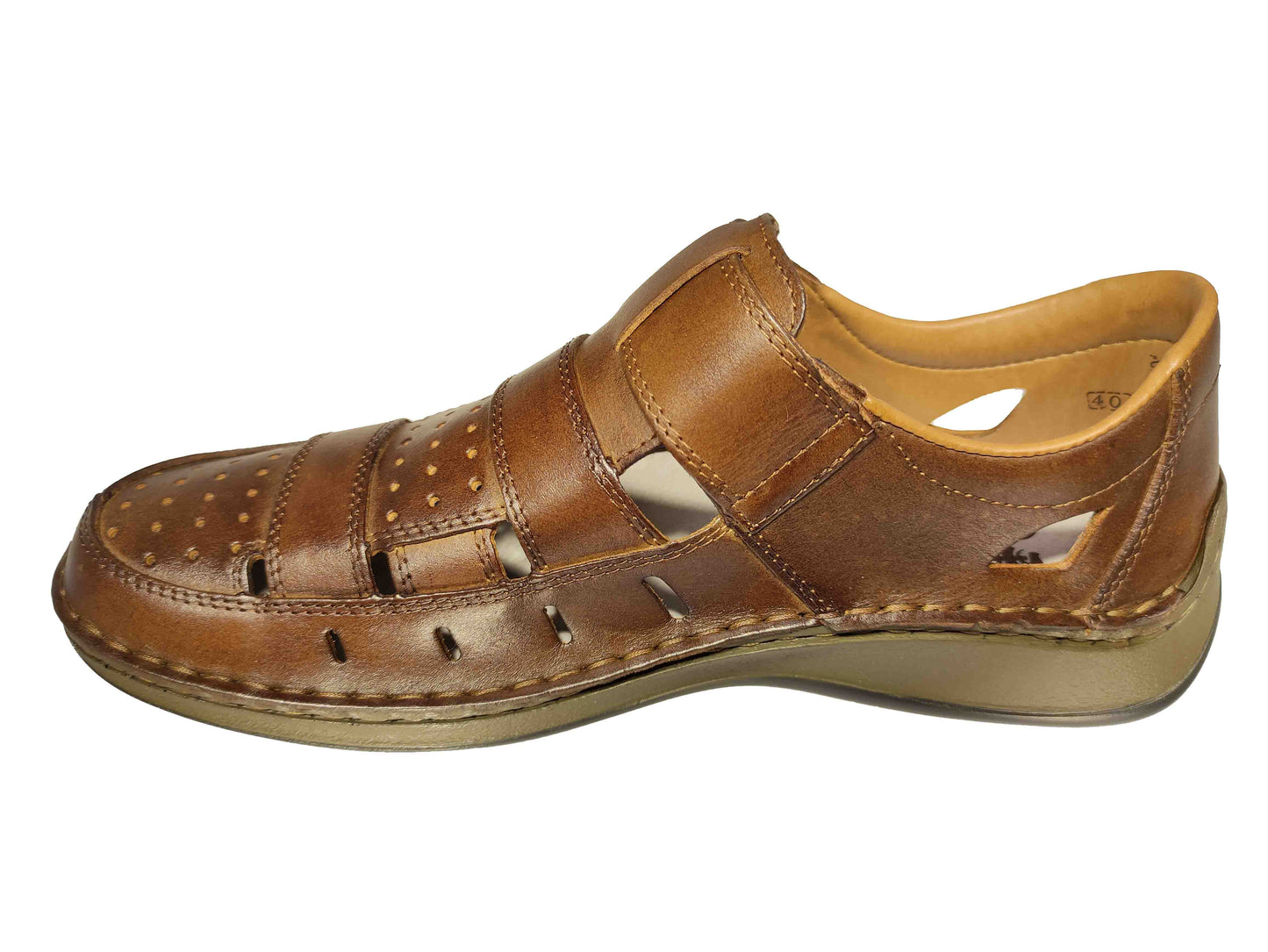 PANTOFI CASUAL PERFORAȚI BĂRBAȚI RIEKER 05268-25 - totalpantofi