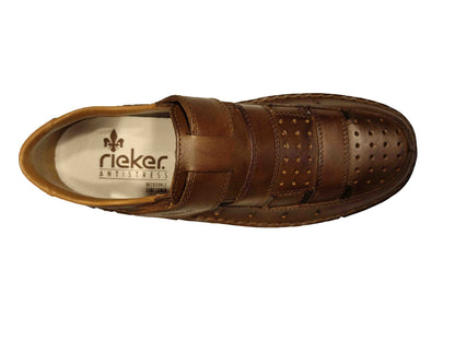 PANTOFI CASUAL PERFORAȚI BĂRBAȚI RIEKER 05268-25 - totalpantofi