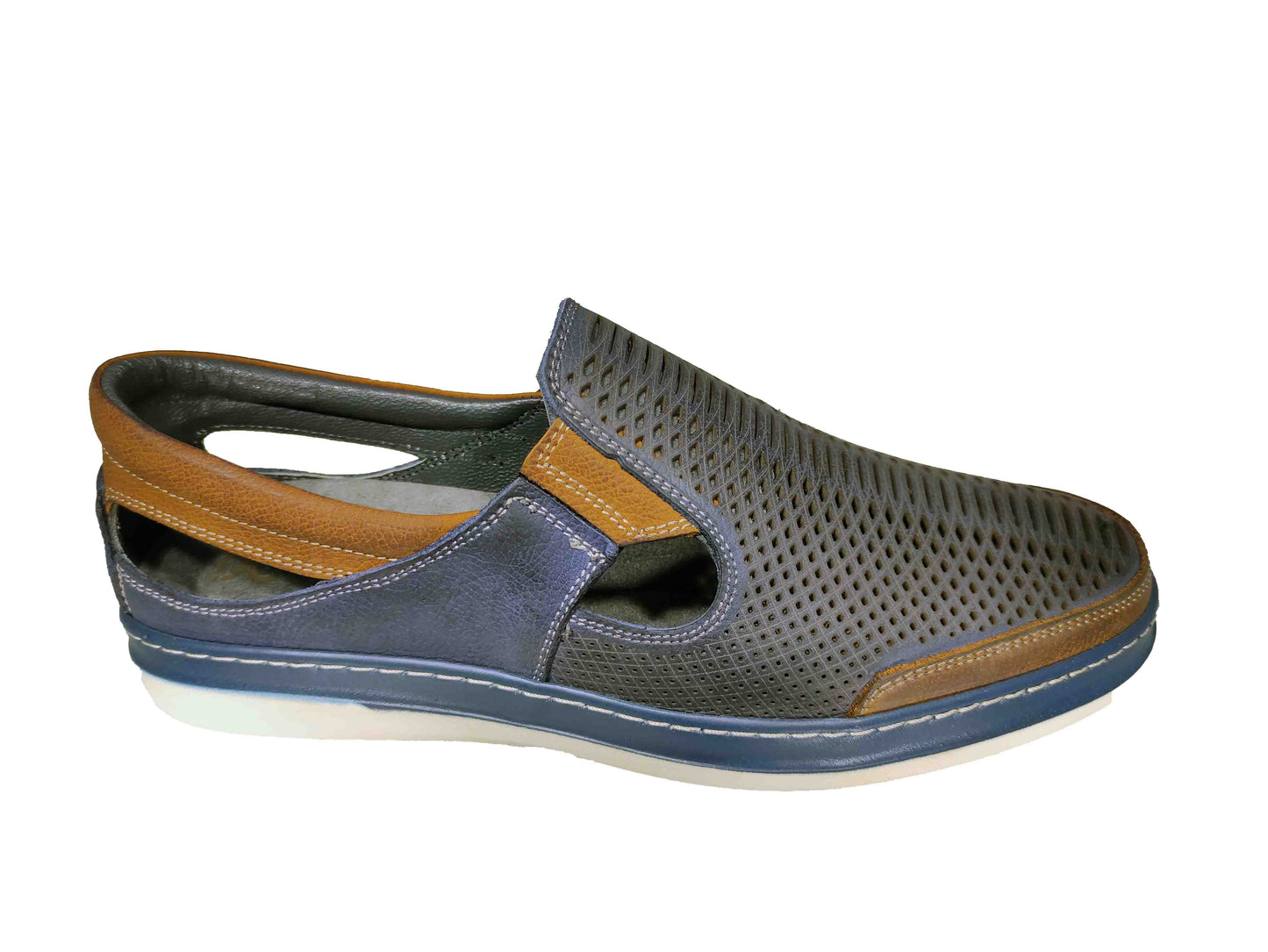 PANTOFI CASUAL PERFORAȚI BĂRBAȚI DOGATI 060-53-33 - totalpantofi