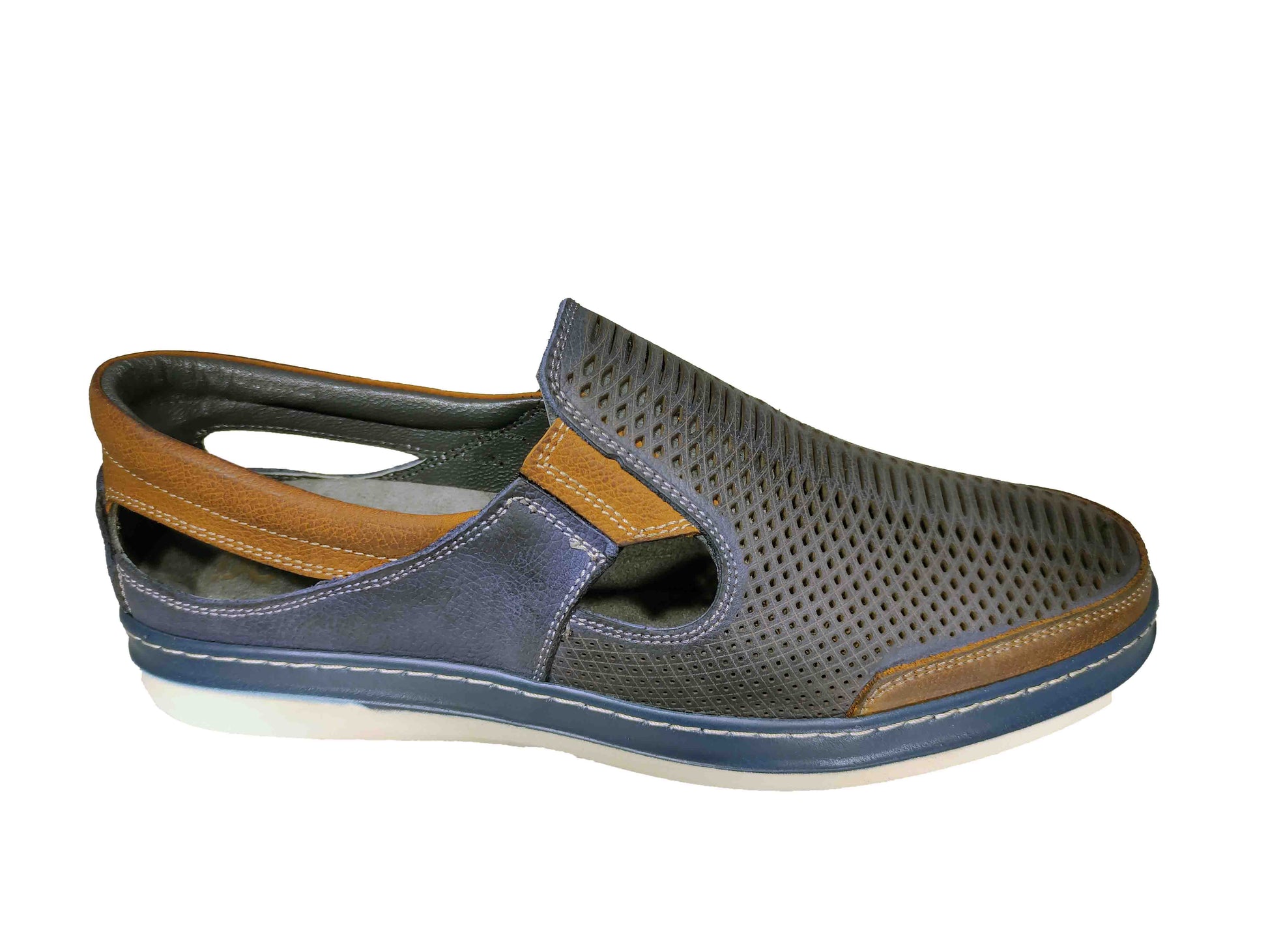PANTOFI CASUAL PERFORAȚI BĂRBAȚI DOGATI 060-53-33 - totalpantofi