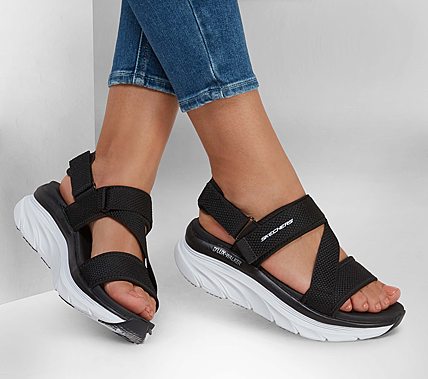 SANDALE CASUAL DAMA SKECHERS 119302-BKW