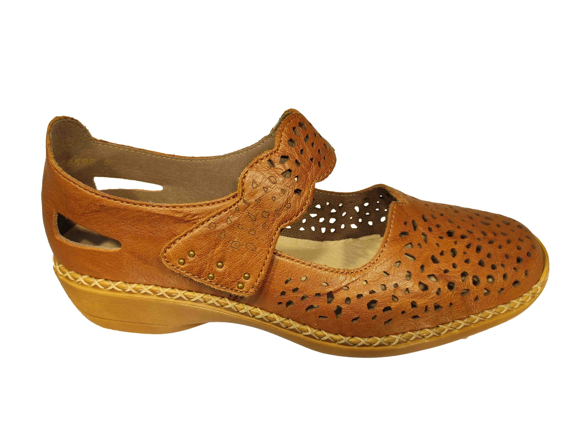 PANTOFI PERFORAȚI DAMĂ RIEKER 41397-22 - totalpantofi
