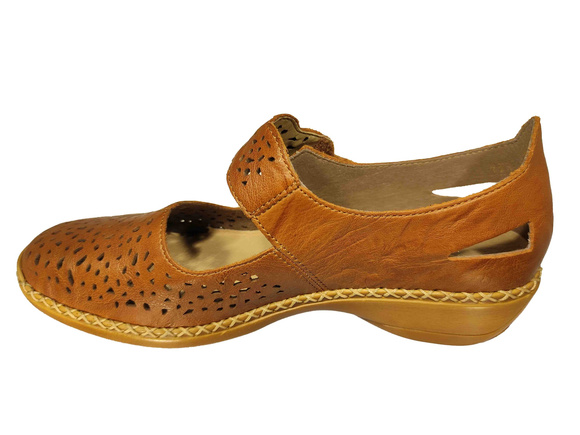 PANTOFI PERFORAȚI DAMĂ RIEKER 41397-22 - totalpantofi