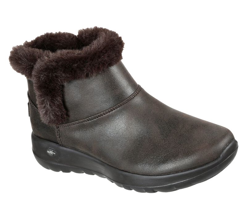 GHETE CASUAL DAMA SKECHERS 144013 CHOC MARO - imagine 3
