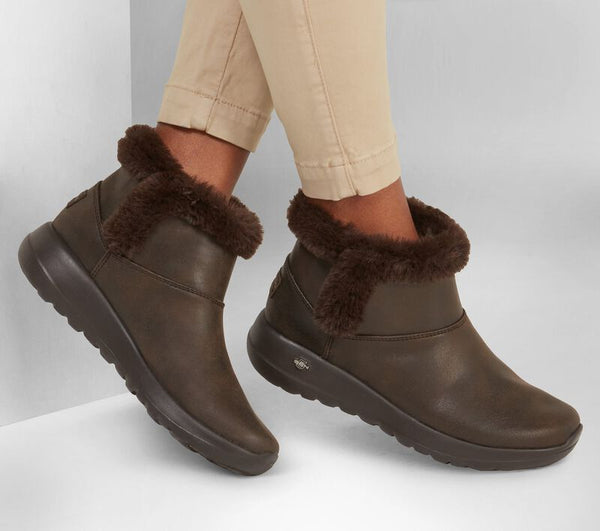 GHETE CASUAL DAMA SKECHERS 144013 CHOC MARO - imagine 2