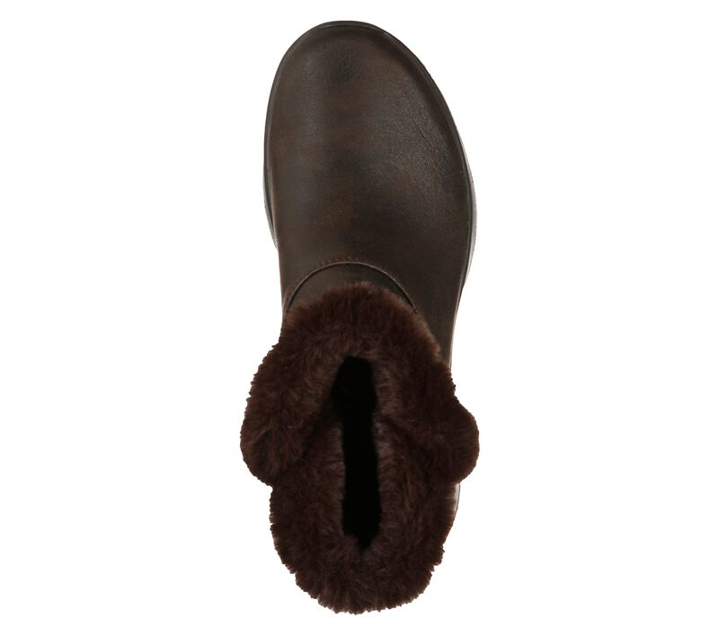 GHETE CASUAL DAMA SKECHERS 144013 CHOC MARO - imagine 4