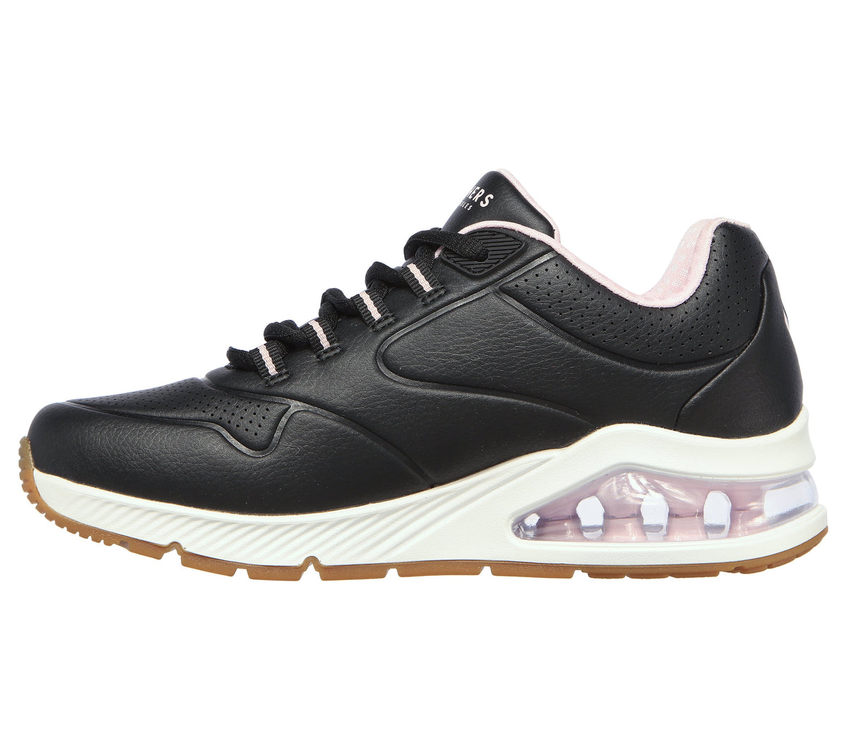 Pantofi Sport Damă Skechers SK608 Negri – Piele Ecologică – vedere 4