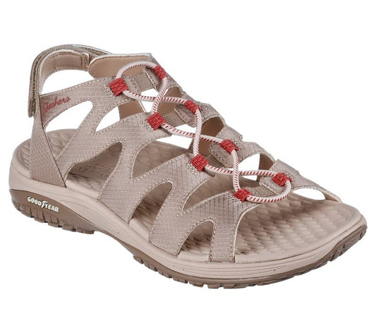 SANDALE CASUAL DAMA SKECHERS 163142 TAUPE