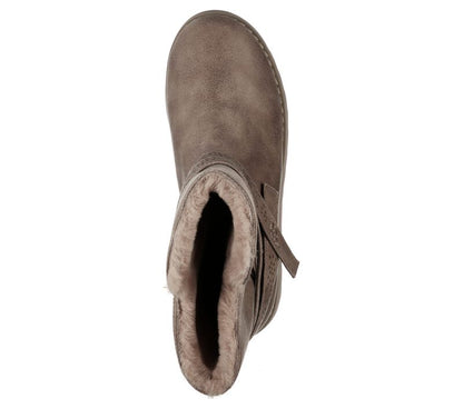 CIZME CASUAL DAMA SKECHERS 167116 TPE TAUPE