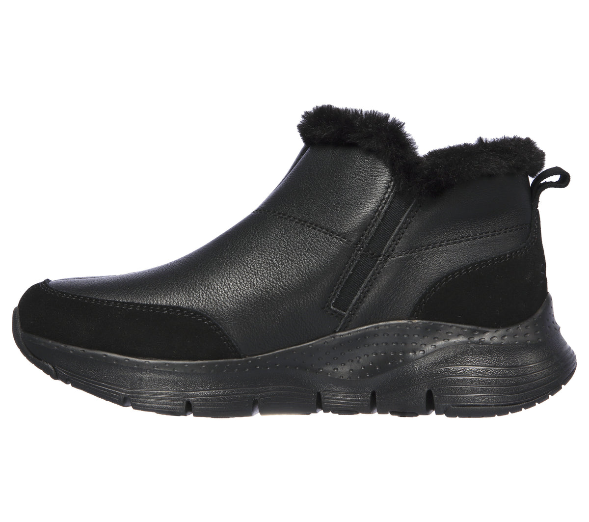 Ghete Casual Damă Skechers SK604 Negru – Piele Naturală – vedere 3