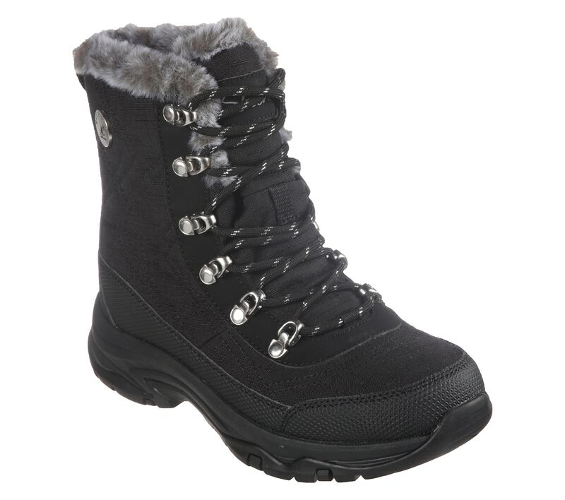 GHETE SPORT ADOLESCENTI SKECHERS 167283 BLK NEGRE - imagine 2