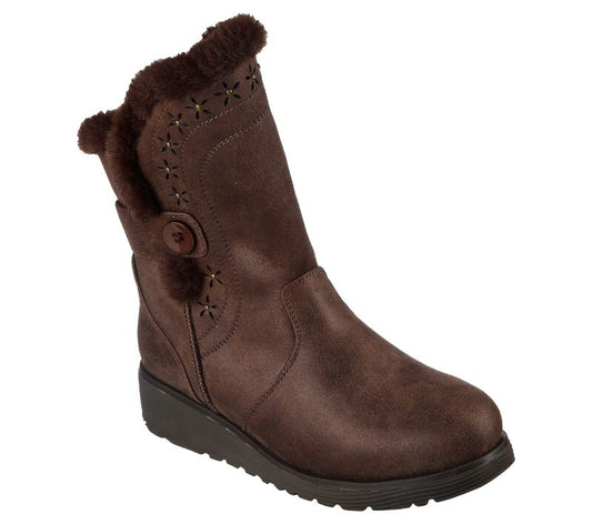 CIZME CASUAL DAMA SKECHERS 167617 CHOC MARO