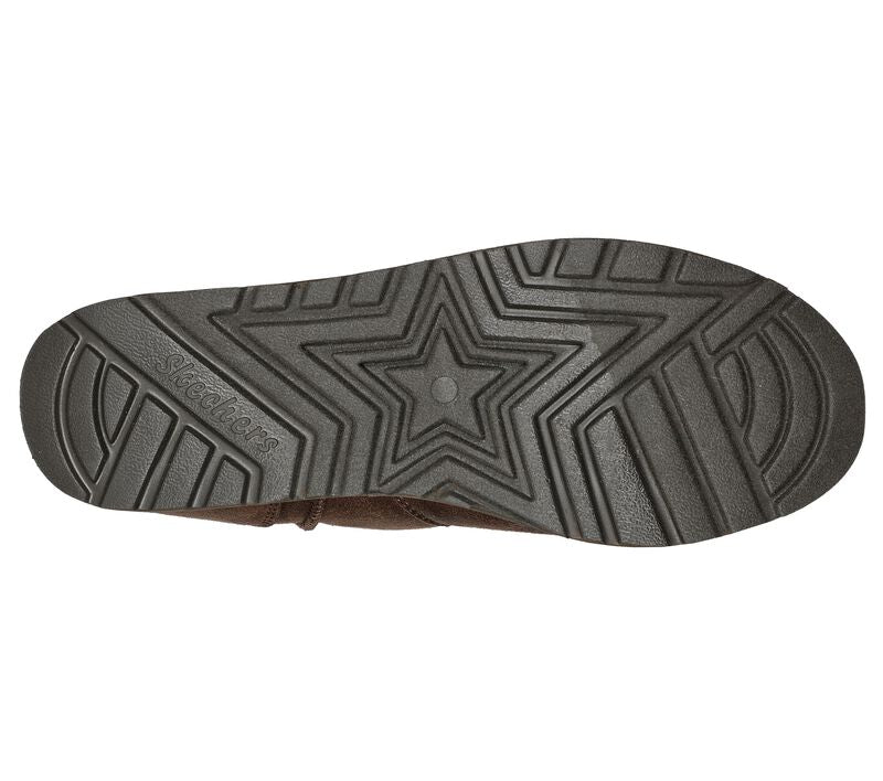 CIZME CASUAL DAMA SKECHERS 167617 CHOC MARO