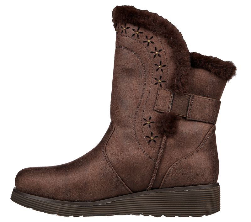 CIZME CASUAL DAMA SKECHERS 167617 CHOC MARO