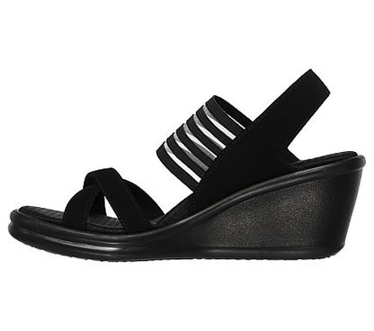 SANDALE CASUAL DAMA SKECHERS 31597 BBK