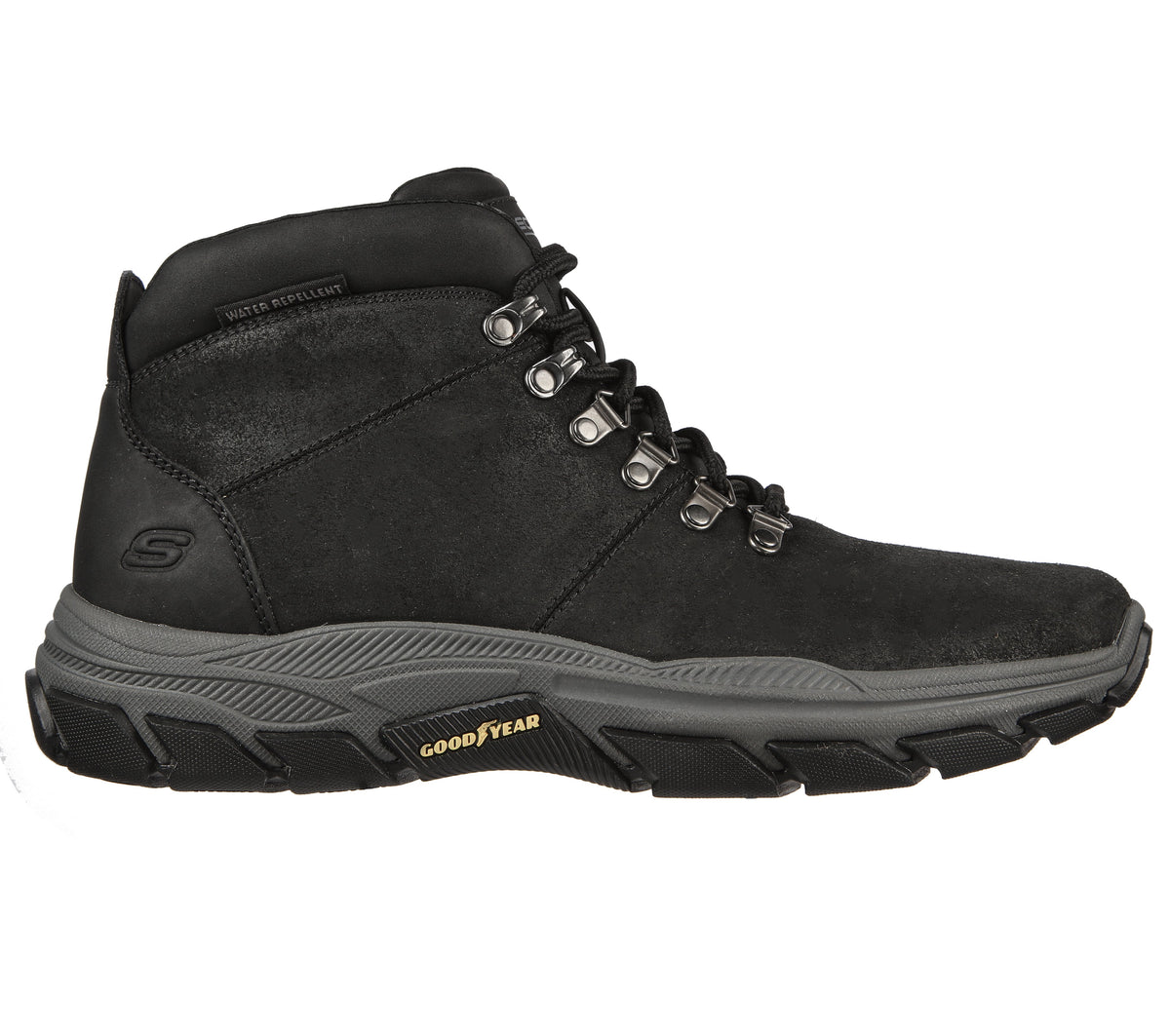 Ghete Casual Bărbați Skechers SK595 Negru – Piele Întoarsă – vedere 2