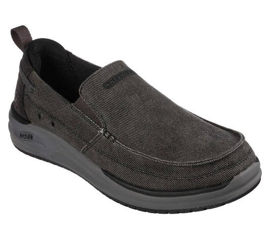 PANTOFI ARCH FIT CASUAL BARBATI SKECHERS 204605 BLK