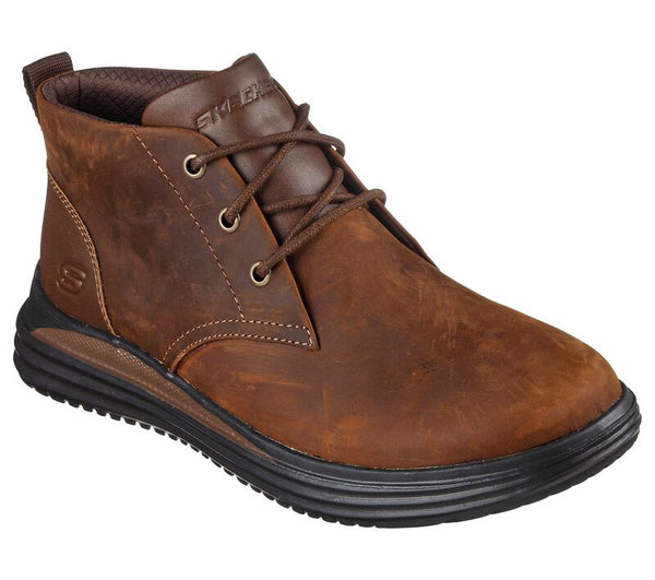 GHETE CASUAL BARBATI SKECHERS 204670 CDB MARO - imagine 2