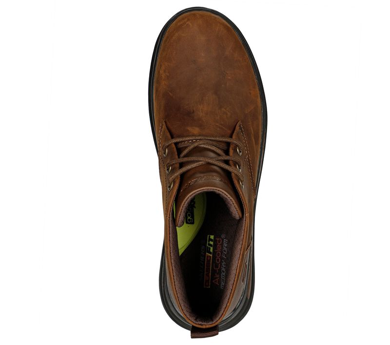 GHETE CASUAL BARBATI SKECHERS 204670 CDB MARO - imagine 5