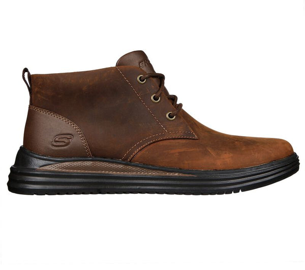GHETE CASUAL BARBATI SKECHERS 204670 CDB MARO - imagine 3