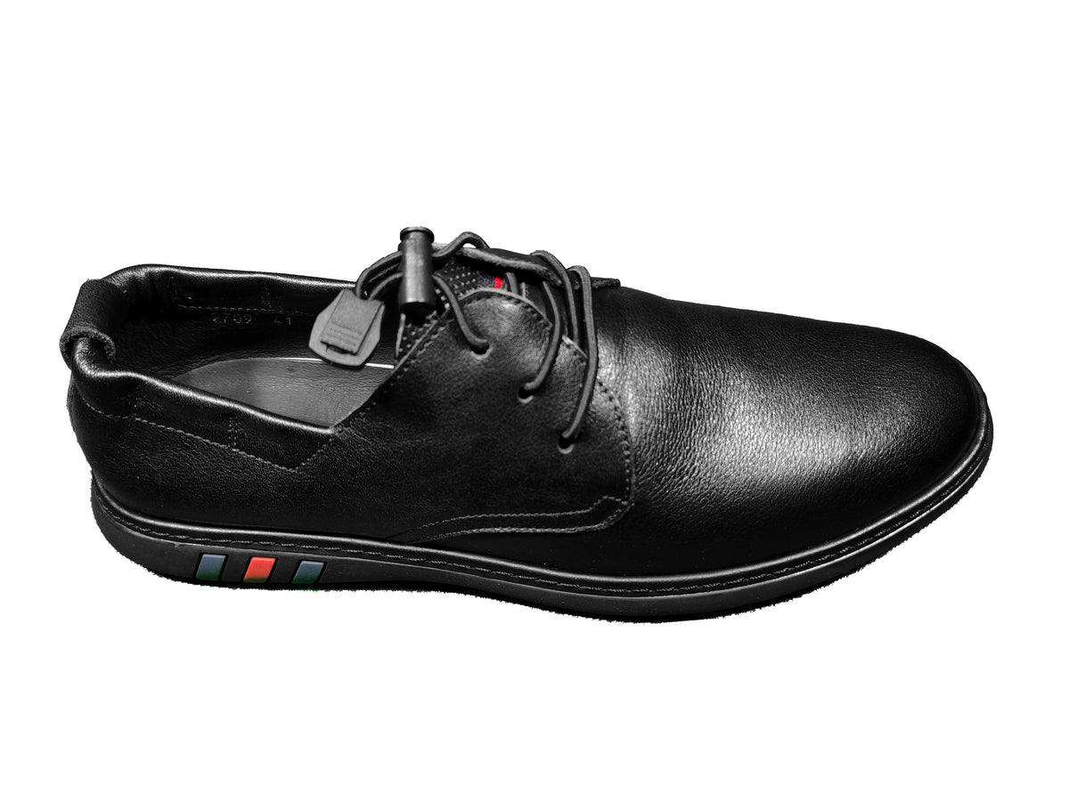 Pantofi Casual Bărbați MELS 2709 ALBASTRU – Piele Naturală – vedere 7