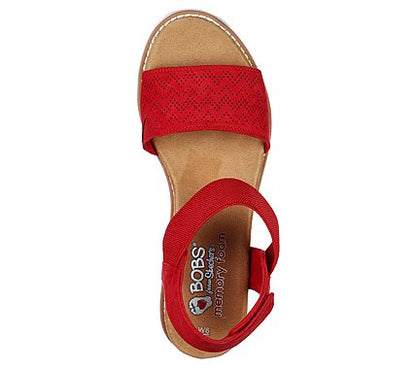 SANDALE CASUAL DAMA SKECHERS 31440 RED