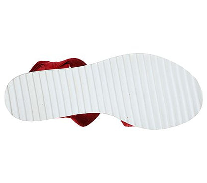 SANDALE CASUAL DAMA SKECHERS 31440 RED
