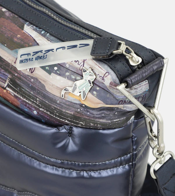 Geanta ANEKKE 33713-007 crossbody matlasata Nature Ocean