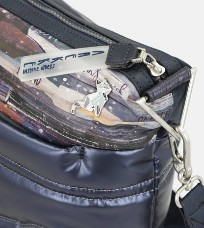 Geanta ANEKKE 33713-007 crossbody matlasata Nature Ocean
